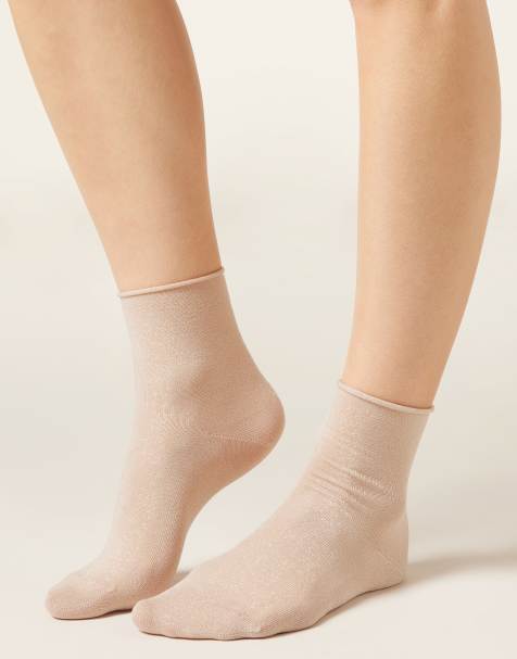 Calzedonia Glitter socks in light blush - view 1