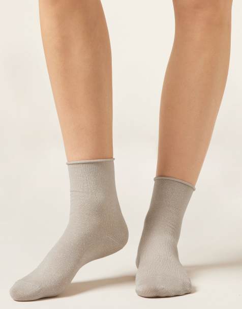 Calzedonia Glitter socks in light sand - view 1