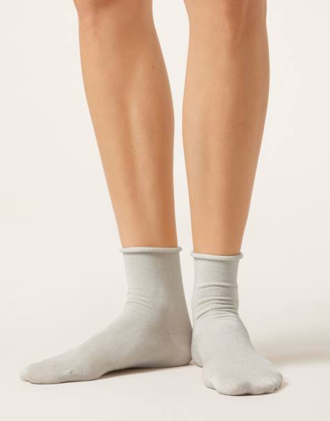 Calzedonia Glitter socks in pearl - view 1