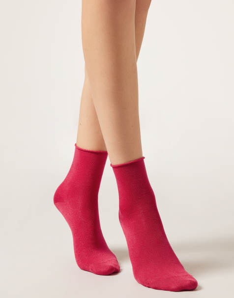 Calzedonia Glitter socks in red - view 1