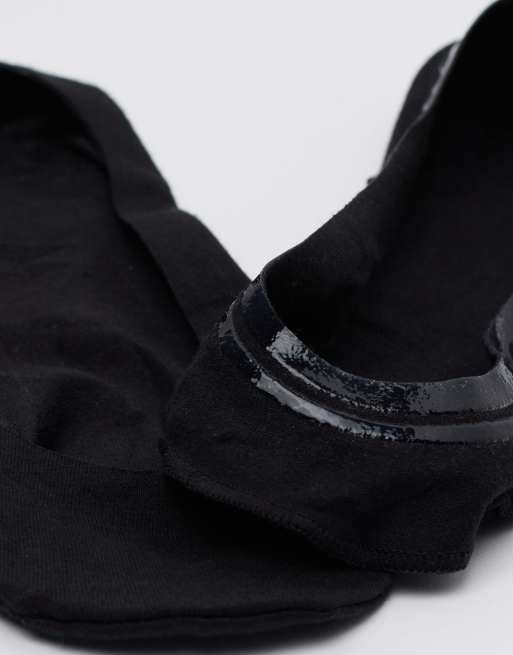 Calzedonia Invisible socks with silicone edge in black, 2 of 4