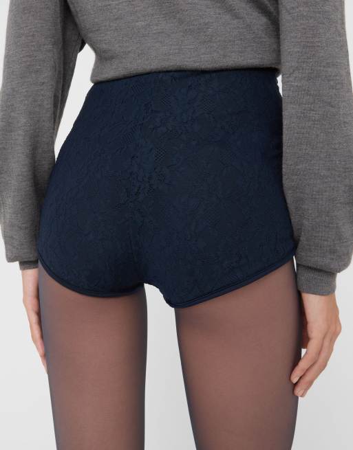 Calzedonia Lace culottes in blue, 2 of 5