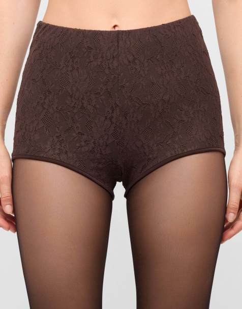 Calzedonia Lace culottes in coffee lace