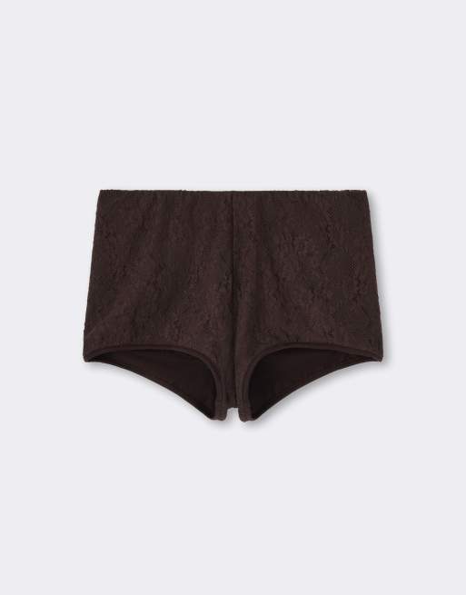 Calzedonia Lace culottes in coffee lace, 5 of 5