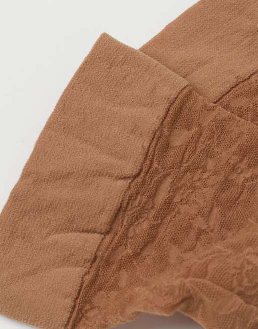 Calzedonia Lace knee-high socks in beige, 2 of 2