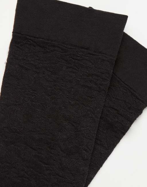 Calzedonia Lace knee-high socks in black, 2 of 3