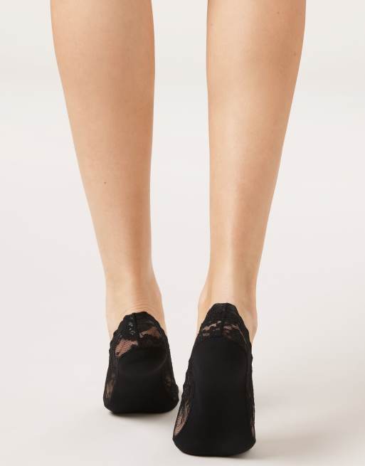 Calzedonia Lace no-show socks in black, 2 of 4