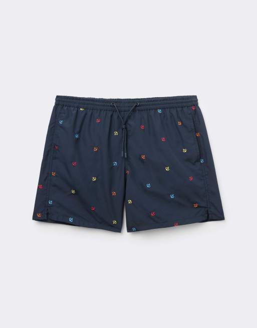 Calzedonia Men’s pattern swim boxer formentera in multicolour anchors, 5 of 5