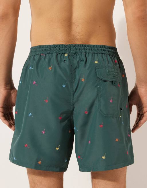 Calzedonia Men’s pattern swim boxer formentera in multicolour palms, 4 of 4