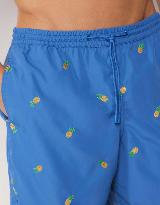 Calzedonia Men’s pattern swim boxer formentera in tropical pineapple, 3 of 5