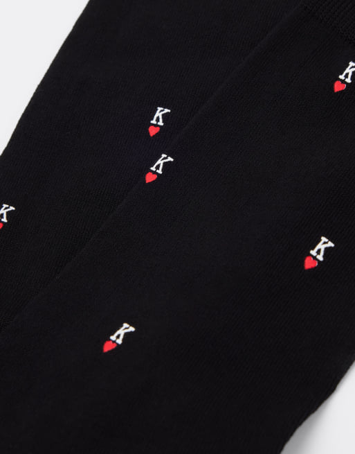 Calzedonia Men’s patterned socks in black, 2 of 2