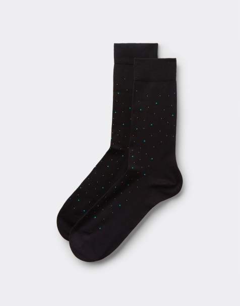 Calzedonia Men’s patterned socks in black - view 1