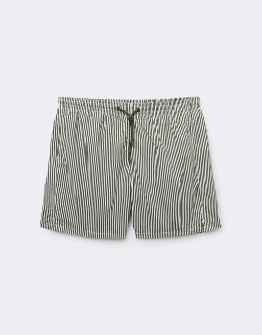 Calzedonia Men’s patterned swim shorts formentera in dark green, 5 of 5