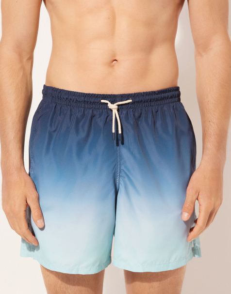 Calzedonia Men’s printed swim boxer formentera in shades of blue - view 1