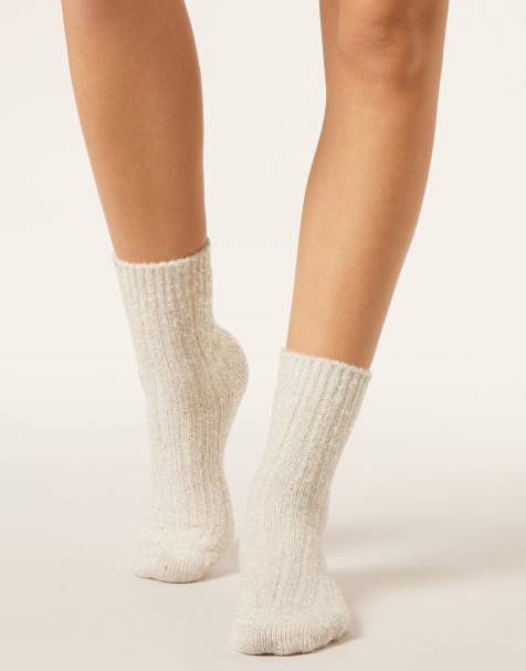 Calzedonia Micro sequinned socks in milk white - view 1