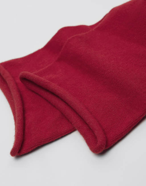 Calzedonia Non-elastic ankle socks in intense red, 2 of 4