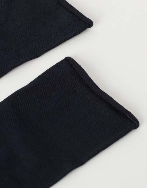 Calzedonia Non-elastic cotton ankle socks in blue, 4 of 4