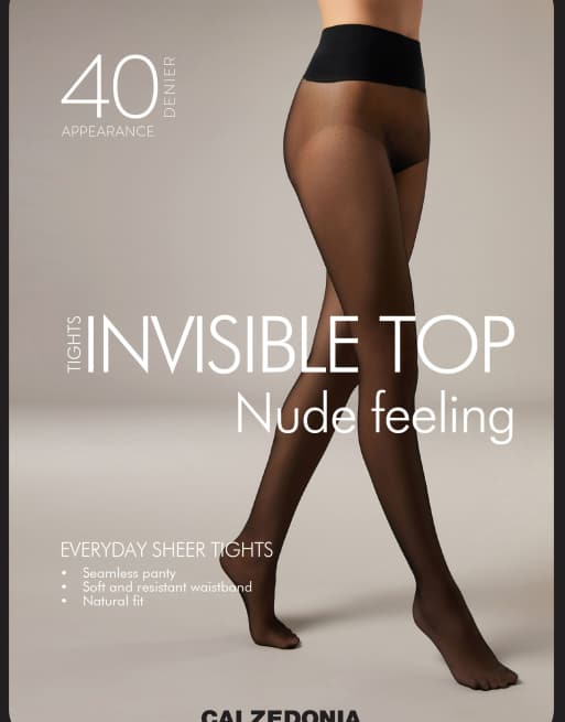 Calzedonia Nude feeling 40 denier sheer tights in beige caramel, 5 of 5