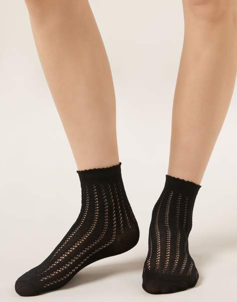 Calzedonia Openwork socks in black - view 1