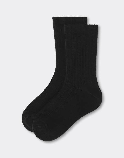 Calzedonia Openwork socks in black, 3 of 4