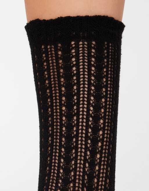 Calzedonia Openwork socks in black, 4 of 4