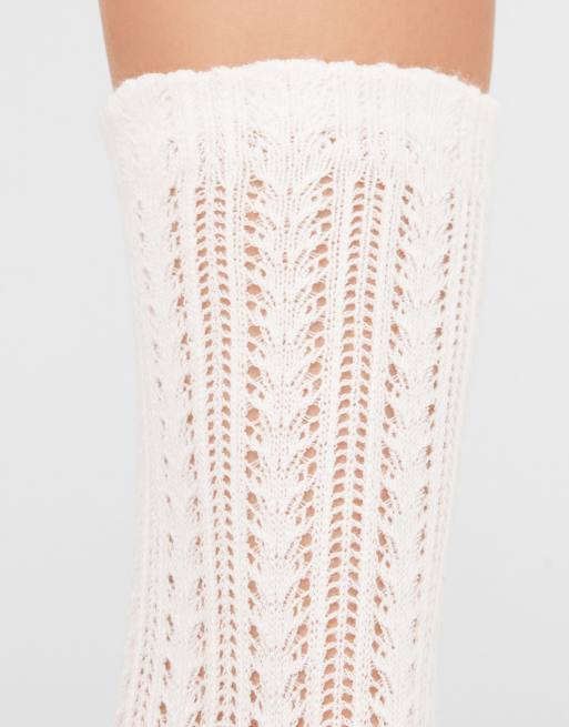 Calzedonia Openwork socks in milk, 4 of 4