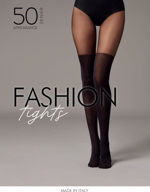 Calzedonia Over-knee tights in black, 3 of 4