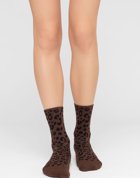 Calzedonia Patterned socks in brown animalier - view 1