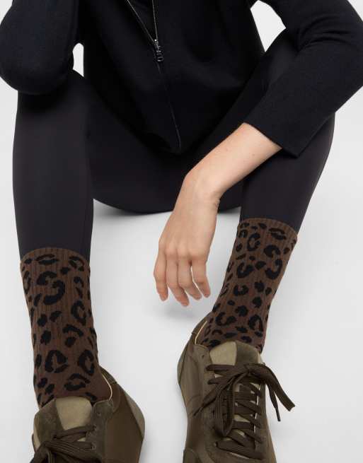 Calzedonia Patterned socks in brown animalier, 2 of 4