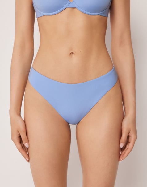 Calzedonia Premium Fit brief bikini bottom in powder blue - view 1