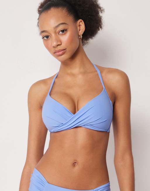 Calzedonia mix & match premium fit bikini in powder blue, 5 of 6