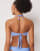 Calzedonia Premium Fit graduated triangle bikini top in powder blue