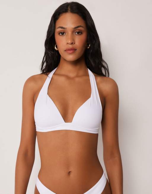 Calzedonia mix & match premium fit bikini in white, 3 of 6