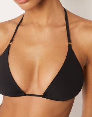 Calzedonia Premium Fit triangle bikini top in black