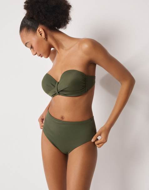 Calzedonia premium sculpt bikini in dark green - view 1