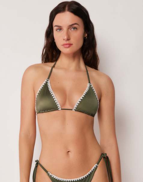 Calzedonia Refined shine bikini in green - view 1
