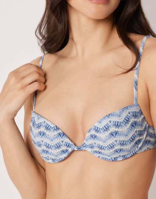 Calzedonia Reflection in light blue and white, 3 of 5