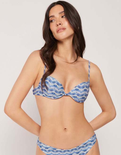 Calzedonia Reflection in light blue and white, 4 of 5