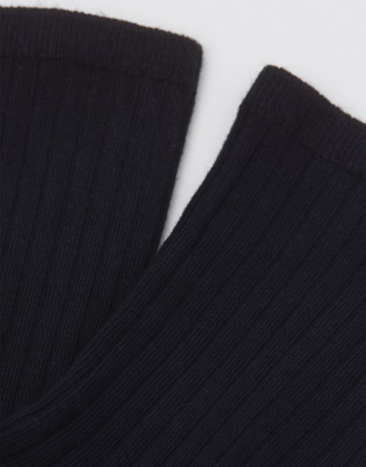 Calzedonia Ribbed short socks in blue, 2 of 4