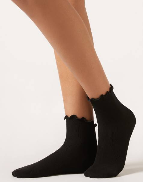Calzedonia Ribbed socks in black - view 1