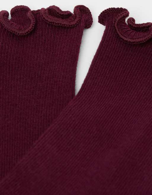 Calzedonia Ribbed socks in bordeaux, 2 of 2