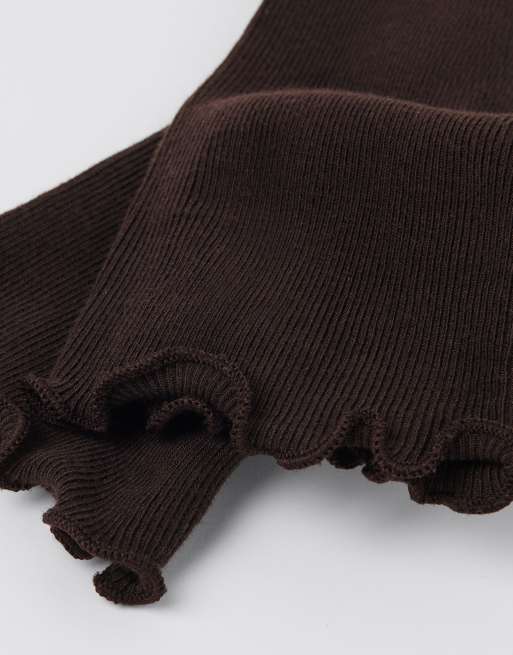 Calzedonia Ribbed socks in brown, 2 of 4