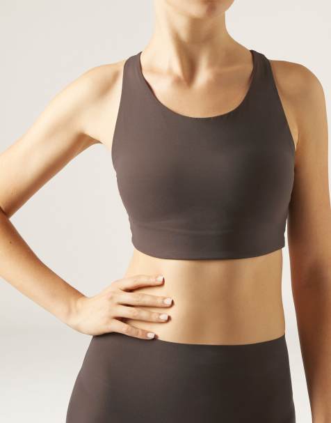 Calzedonia Sculpt top in dark brown