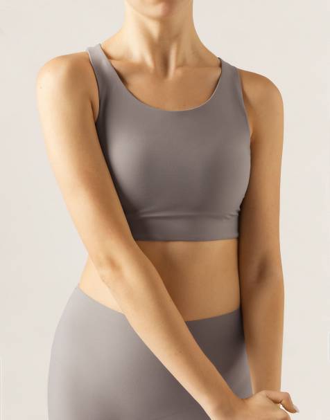 Calzedonia Sculpt top in grey mud