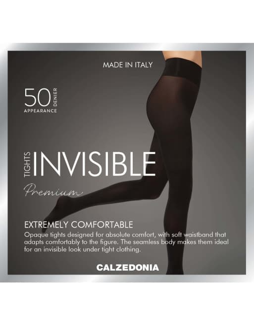 Calzedonia Seamless Premium 50 denier opaque tights in black, 5 of 5