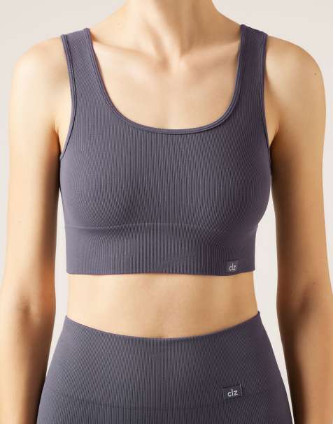 Calzedonia Seamless sports top in dark grey - view 1