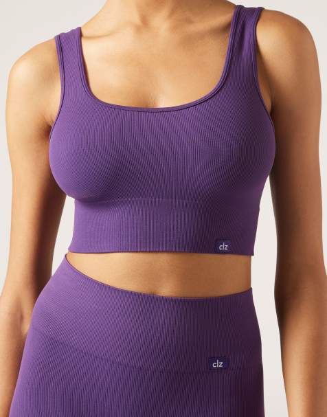 Calzedonia Seamless sports top in purple - view 1
