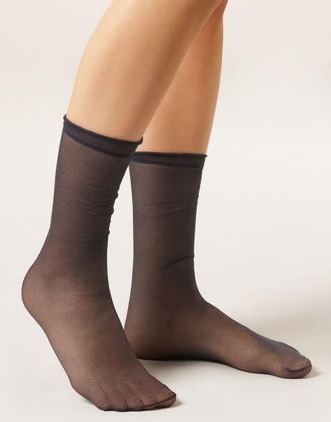 Calzedonia Sheer socks in sheer blue - view 1