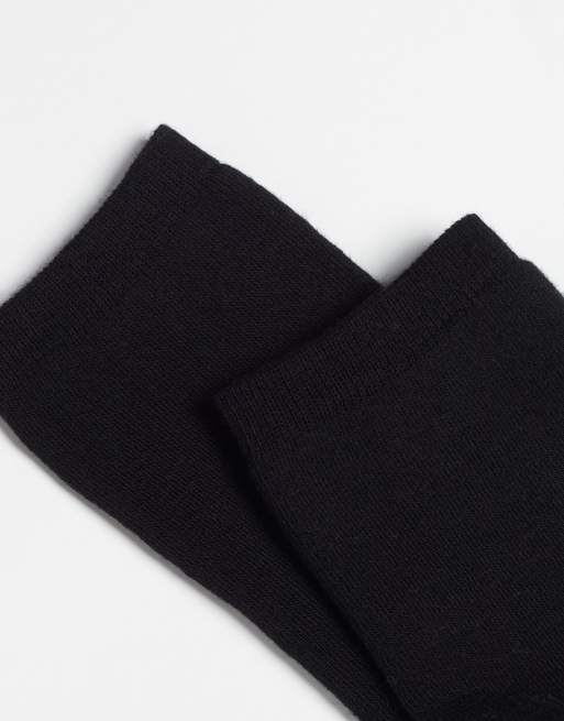 Calzedonia Short cotton thermal socks in black, 2 of 2