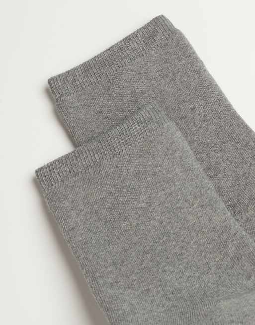 Calzedonia Short cotton thermal socks in grey, 2 of 2